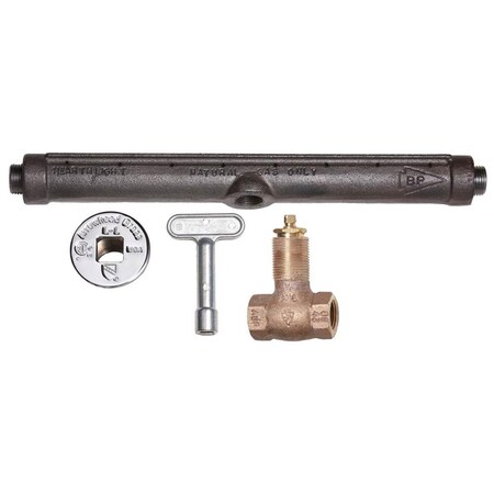 Arrowhead Brass Products 0.5 in. Fip Gas Log Lighter Chorme Key LL Bar 258KIT